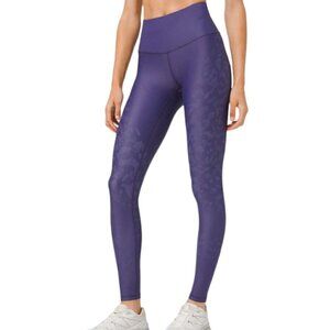 Lululemon Mapped Out High Rise Tight 28" *Camo Leggings Midnight Orchid Purple 2